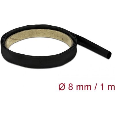 DeLOCK 20658 Tube rétractable - 4:1, 1m, 8mm, Noir - Publicité DeLOCK 20658 Tube rétractable - 4:1, 1m, 8mm, Noir - Publicité