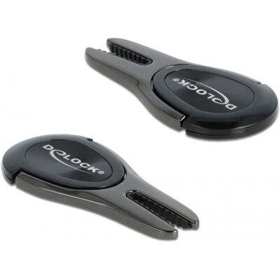 DeLOCK Universal Mini Handyhalterung - Schwarz, Anthrazit - Handy Zubehör DeLOCK Universal Mini Handyhalterung - Schwarz, Anthrazit - Handy Zubehör