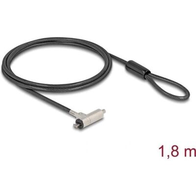 Delock Laptop Schloss mit Schlüssel - Nano Slot - Schwarz Delock Laptop Schloss mit Schlüssel - Nano Slot - Schwarz