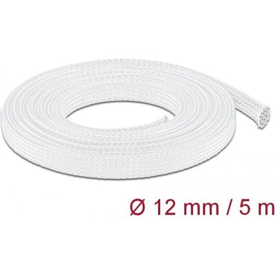 Gaine tressée extensible Delock - 5 M, Blanc - Publicité Gaine tressée extensible Delock - 5 M, Blanc - Publicité