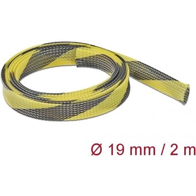 DeLOCK 20742 Manchon tricoté extensible - 2m - Noir, Jaune - Publicité DeLOCK 20742 Manchon tricoté extensible - 2m - Noir, Jaune - Publicité