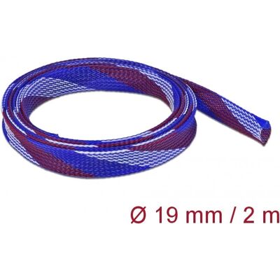 DeLOCK 20746 Manchon tricoté extensible 2 m - Bleu, Rouge, Blanc - Publicité DeLOCK 20746 Manchon tricoté extensible 2 m - Bleu, Rouge, Blanc - Publicité