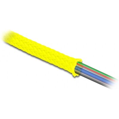 DeLock 20755 Manchon tressé jaune flexible - Protection de câbles - Publicité DeLock 20755 Manchon tressé jaune flexible - Protection de câbles - Publicité