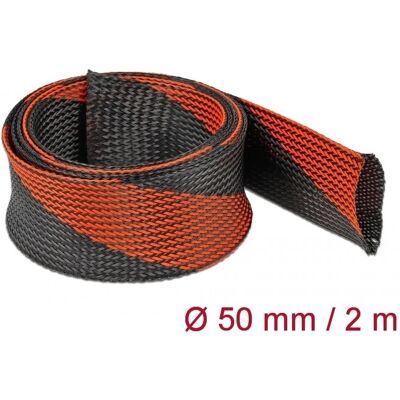 DeLock 20758 manchon de câble extensible - noir-rouge - Publicité DeLock 20758 manchon de câble extensible - noir-rouge - Publicité