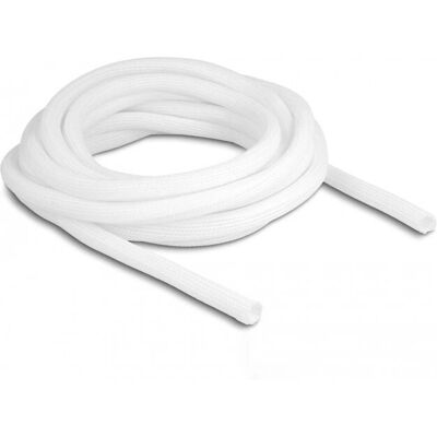 DeLOCK 20807 Gaine tressée - Fermeture automatique, 5 m, Blanc - Publicité DeLOCK 20807 Gaine tressée - Fermeture automatique, 5 m, Blanc - Publicité
