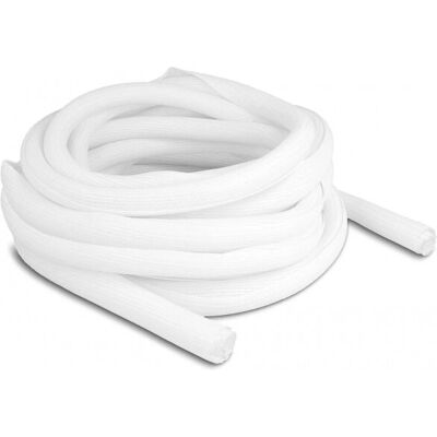 DeLOCK 20815 Funda trenzada - Fermeture automatique, 10m, 19mm, Blanc - Publicité DeLOCK 20815 Funda trenzada - Fermeture automatique, 10m, 19mm, Blanc - Publicité