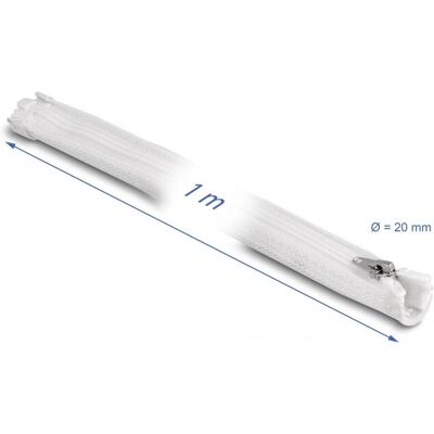 DeLOCK 20821 Weiß hitzebeständiger Kabelschlauch - 1m DeLOCK 20821 Weiß hitzebeständiger Kabelschlauch - 1m