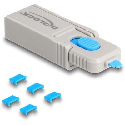 DeLOCK 20925 Port Blocker - Micro-USB, Blue, Grey - 5 pcs DeLOCK 20925 Port Blocker - Micro-USB, Blue, Grey - 5 pcs