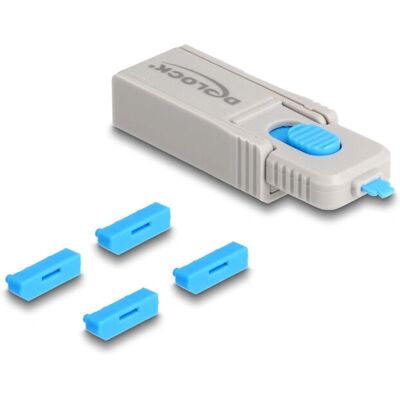 DeLock 20927 Port Blocker Set - DisplayPort - Blau, Grau DeLock 20927 Port Blocker Set - DisplayPort - Blau, Grau