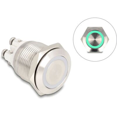 DeLOCK 20978 bouton-poussoir - LED verte - 19mm - 230V - Publicité DeLOCK 20978 bouton-poussoir - LED verte - 19mm - 230V - Publicité