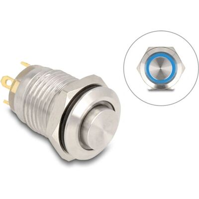 DeLOCK 20984 panneau poussoir - LED bleue - Acier inoxydable - Publicité DeLOCK 20984 panneau poussoir - LED bleue - Acier inoxydable - Publicité