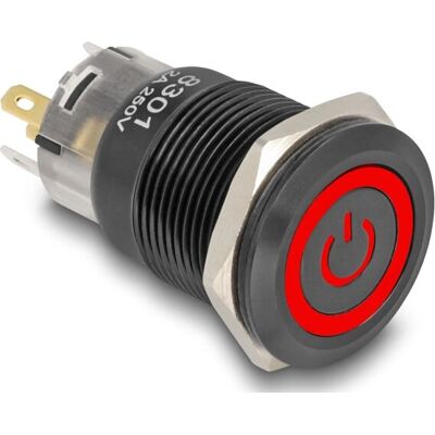 DeLOCK 22023 Bouton-poussoir - Noir, Rouge - Interrupteur électrique - Publicité DeLOCK 22023 Bouton-poussoir - Noir, Rouge - Interrupteur électrique - Publicité