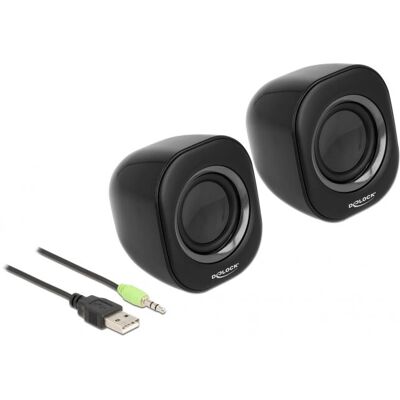 DeLock 27002 Kabellose Stereo-Lautsprecher - 2.0 Kanal Kompakt DeLock 27002 Kabellose Stereo-Lautsprecher - 2.0 Kanal Kompakt
