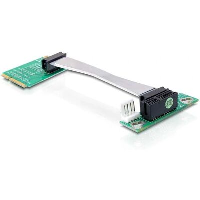 DeLOCK Mini PCIe to PCIe x1 Riser Card - Left Insertion - 13cm DeLOCK Mini PCIe to PCIe x1 Riser Card - Left Insertion - 13cm