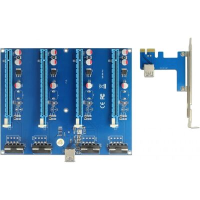 DeLOCK 41427 Interfacekaart - PCIe USB 3.2 Gen 1, Tot 4 GPU's DeLOCK 41427 Interfacekaart - PCIe USB 3.2 Gen 1, Tot 4 GPU's