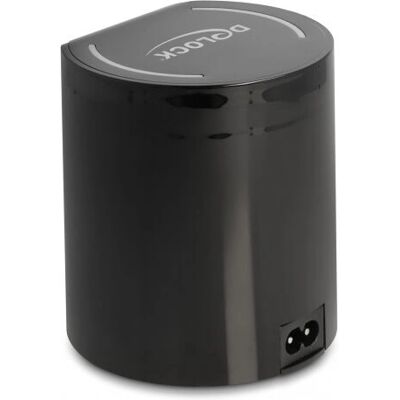 DeLock Ladestation 41441 mit Wireless Charger - Schnellladung - Schwarz DeLock Ladestation 41441 mit Wireless Charger - Schnellladung - Schwarz