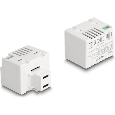 DeLock Keystone Modul mit 2 x USB-C, 20 W DeLock Keystone Modul mit 2 x USB-C, 20 W