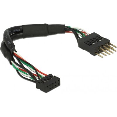 Cavo USB DeLock 41977 - 10 pin, 12cm, Nero - USB 2.0 Cavo USB DeLock 41977 - 10 pin, 12cm, Nero - USB 2.0