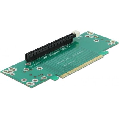 Carte riser PCIe x16 DeLOCK 41982 - Insertion gauche - Publicité Carte riser PCIe x16 DeLOCK 41982 - Insertion gauche - Publicité
