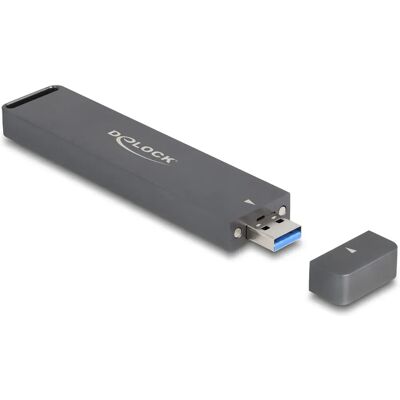 DeLOCK 42021 külső M.2 SSD ház - Szürke DeLOCK 42021 külső M.2 SSD ház - Szürke
