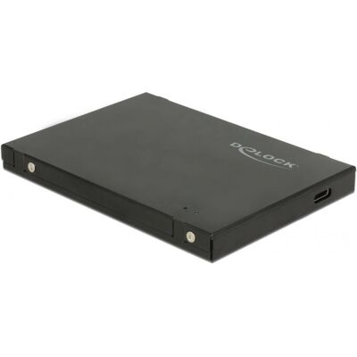 DeLock M.2 SSD-Gehäuse - Schwarz, USB-C, Unterstützt NVMe DeLock M.2 SSD-Gehäuse - Schwarz, USB-C, Unterstützt NVMe
