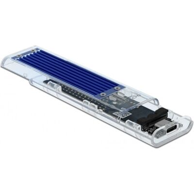 Custodia di archiviazione DeLOCK 42620 - Trasparente, Blu, M.2 NVMe Custodia di archiviazione DeLOCK 42620 - Trasparente, Blu, M.2 NVMe