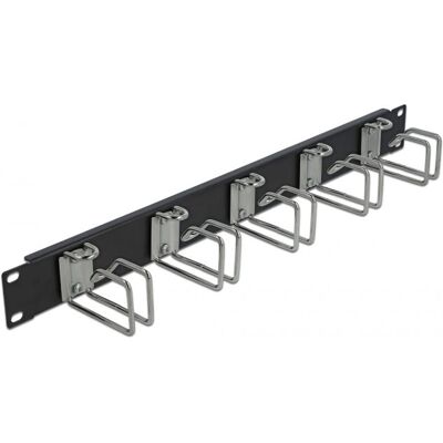 DeLOCK 42628 Metall-Kabelmanagementpaneel - 1U, 19'' - Schwarz DeLOCK 42628 Metall-Kabelmanagementpaneel - 1U, 19'' - Schwarz