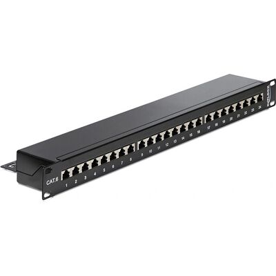 DeLOCK 43298 - Panel de patch - 24 RJ45 - Noir - 1U - Équipement réseau - Publicité DeLOCK 43298 - Panel de patch - 24 RJ45 - Noir - 1U - Équipement réseau - Publicité