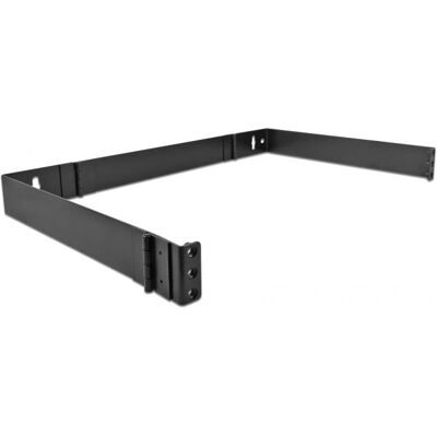 DeLOCK Soporte de pared 19'', 1U, negro, plegable DeLOCK Soporte de pared 19'', 1U, negro, plegable