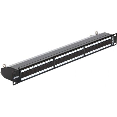 DeLOCK 43320 Patch Panel - 24 Port CAT6a Shielded DeLOCK 43320 Patch Panel - 24 Port CAT6a Shielded