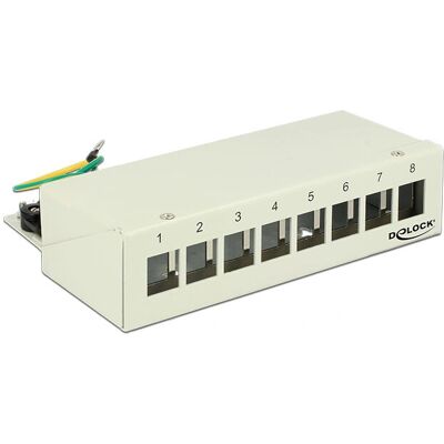 DeLOCK 43336 Panneau de Connexion Keystone Gris Clair - Patch Panel - Publicité DeLOCK 43336 Panneau de Connexion Keystone Gris Clair - Patch Panel - Publicité