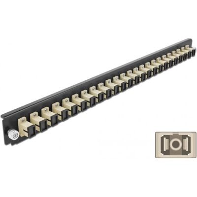 DeLOCK 43353 Rack-Montagepatchpanel - 24 SC Multimode Ports - Beige - 1U DeLOCK 43353 Rack-Montagepatchpanel - 24 SC Multimode Ports - Beige - 1U