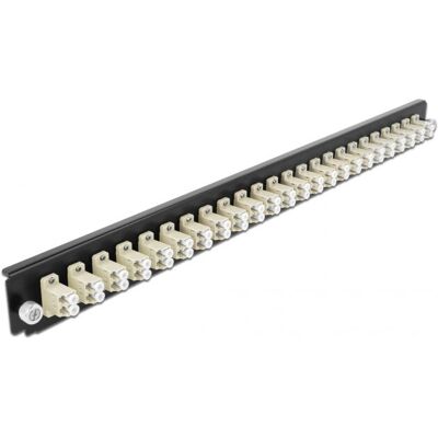 DeLOCK 43359 Rackmontage-Panel für Glasfaser - 24 Ports - Beige DeLOCK 43359 Rackmontage-Panel für Glasfaser - 24 Ports - Beige