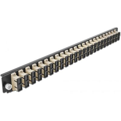 Delock 43365 Patchpanel 1U - Glasfaser - Beige Delock 43365 Patchpanel 1U - Glasfaser - Beige
