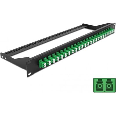 DeLock 43387 Panel de Conexiones - 24 LC Duplex, Montaje en Rack 19" DeLock 43387 Panel de Conexiones - 24 LC Duplex, Montaje en Rack 19"