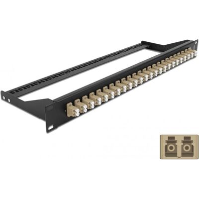DeLOCK 43388 Patch Panel 1U - Glasfaser, 24 Ports, LC Duplex DeLOCK 43388 Patch Panel 1U - Glasfaser, 24 Ports, LC Duplex