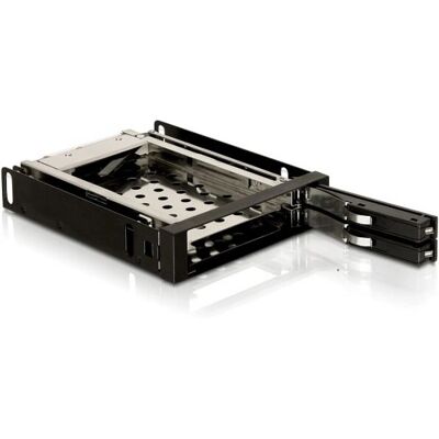 DeLock 3.5" Mobile Rack - Unterstützt 2 x 2,5" SATA HDD/SSD, Hot Swap, Bis zu 6 Gb/s DeLock 3.5" Mobile Rack - Unterstützt 2 x 2,5" SATA HDD/SSD, Hot Swap, Bis zu 6 Gb/s