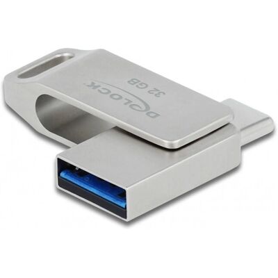 DeLOCK 54074 Clé USB 32GB - USB-C / Type-A Argent DeLOCK 54074 Clé USB 32GB - USB-C / Type-A Argent