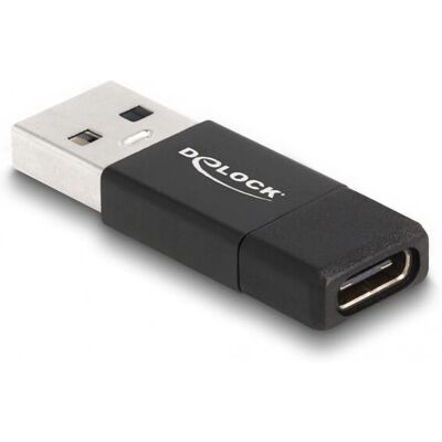 Adaptateur DeLOCK USB-C à USB-A - 10 Gbps - Noir - Publicité Adaptateur DeLOCK USB-C à USB-A - 10 Gbps - Noir - Publicité