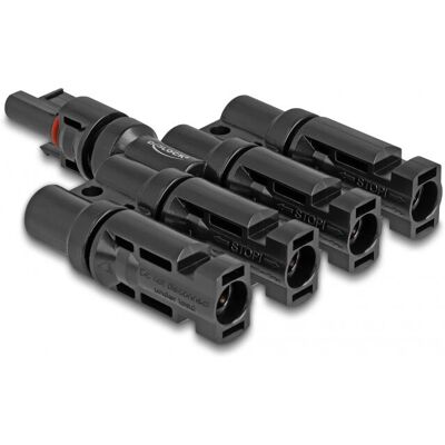 DeLOCK DL4 Solar Panel Connector - IP67, 1x female to 4x male DeLOCK DL4 Solar Panel Connector - IP67, 1x female to 4x male