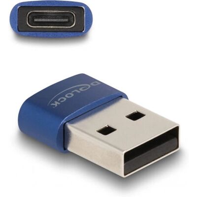 Delock USB Sovitinadapteri 60051 - USB-C to USB-A, Sininen Delock USB Sovitinadapteri 60051 - USB-C to USB-A, Sininen
