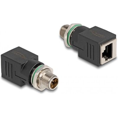 DeLock M12 Adapter X-kodiert 8 Pin zu RJ45 - Netzwerkadapter DeLock M12 Adapter X-kodiert 8 Pin zu RJ45 - Netzwerkadapter