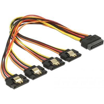 DeLOCK SATA Kabel 0,3 m Multicolor - SATA-Kabel DeLOCK SATA Kabel 0,3 m Multicolor - SATA-Kabel