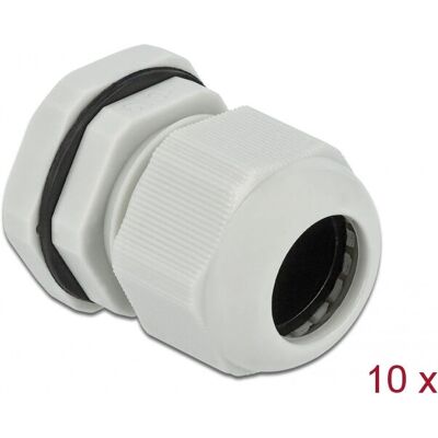 DeLOCK 60221 Cable Gland - PG19, Gray, 10 pcs DeLOCK 60221 Cable Gland - PG19, Gray, 10 pcs
