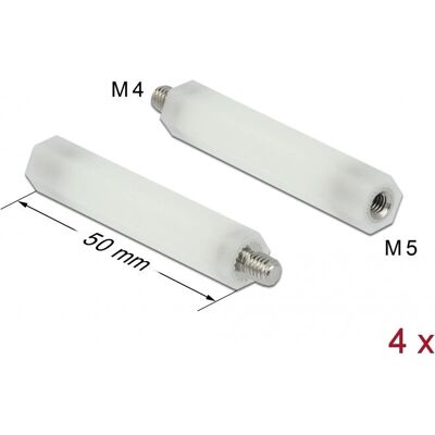 DeLOCK 60241 Montageset - Kunststoff - Natürliche - 50mm - 4 Stück DeLOCK 60241 Montageset - Kunststoff - Natürliche - 50mm - 4 Stück