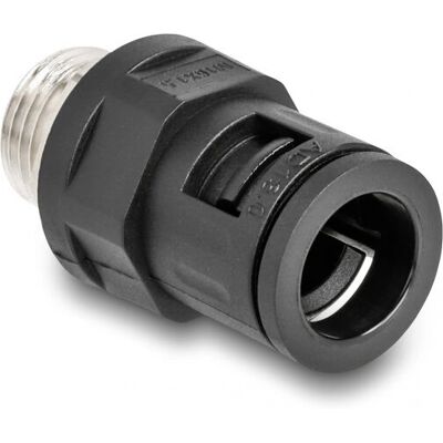 DeLOCK M16 conduit fitting - black DeLOCK M16 conduit fitting - black