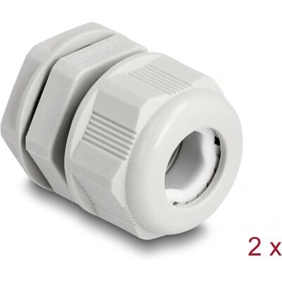 DeLOCK M20 Kabelverschraubung - 2 Stück IP68 Polyamid DeLOCK M20 Kabelverschraubung - 2 Stück IP68 Polyamid