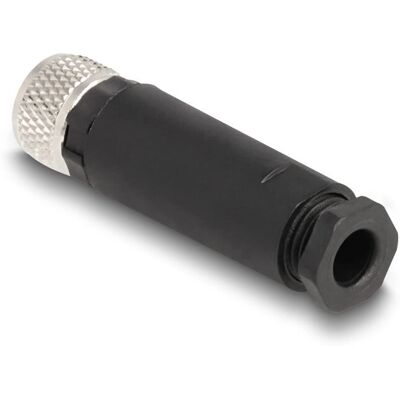 DeLock 60531 Terminalblock - M8 Stecker, 3-polig, Schwarz DeLock 60531 Terminalblock - M8 Stecker, 3-polig, Schwarz