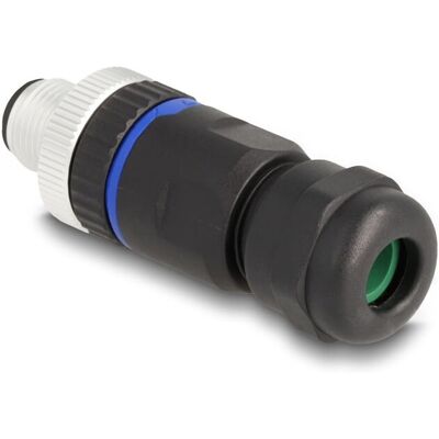 DeLock 60534 Terminalblock Zubehör - M12 A-kod 5-poliger Stecker - Schwarz DeLock 60534 Terminalblock Zubehör - M12 A-kod 5-poliger Stecker - Schwarz