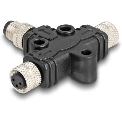 DeLock 60575 Schwarz Kabelsplitter - Industriell M8-Stecker DeLock 60575 Schwarz Kabelsplitter - Industriell M8-Stecker